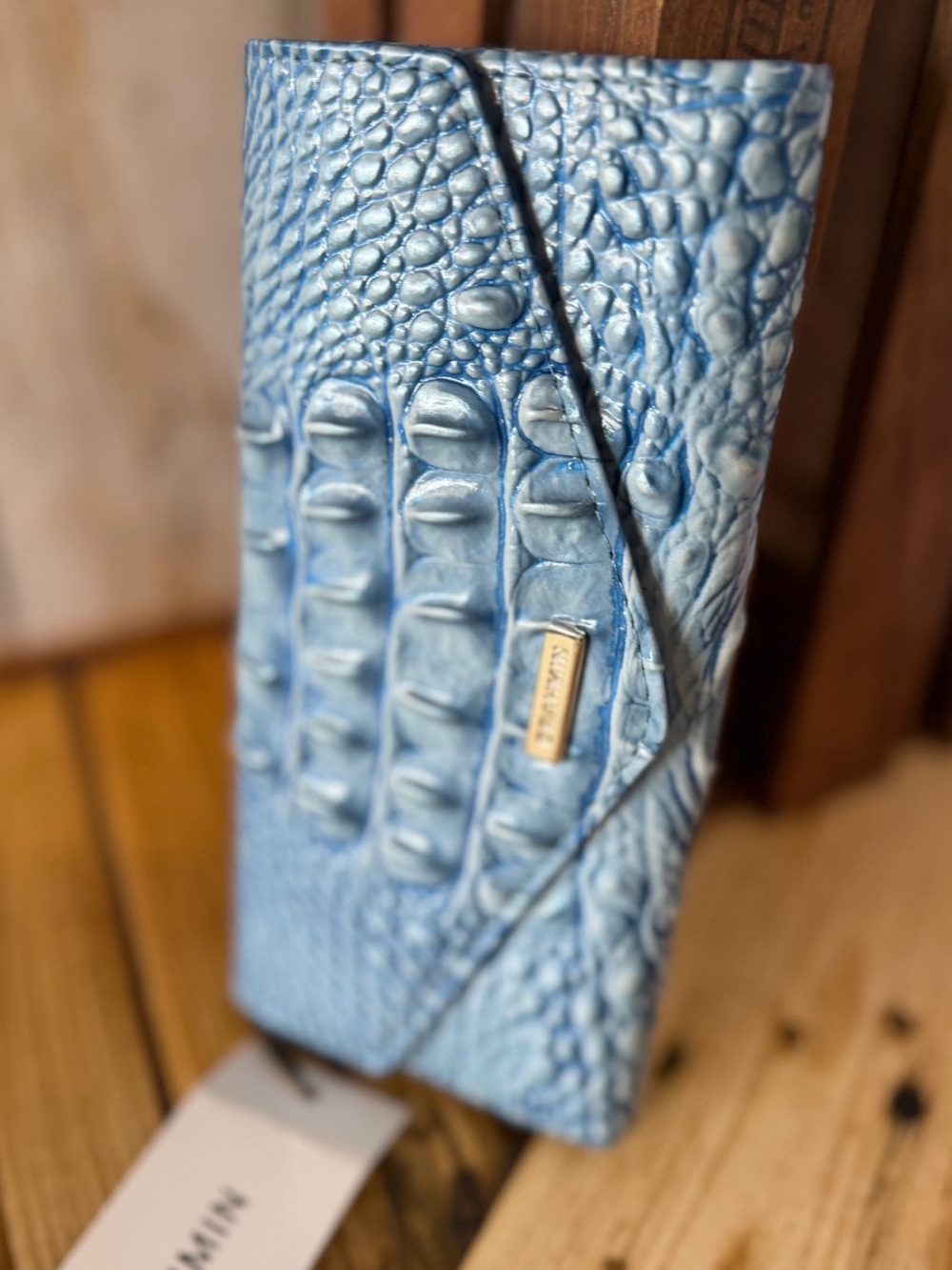 BRAHMIN VERONICA WALLET AURA BLUE SOFT SKY BLUE BEAUTY NWT